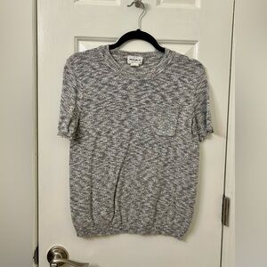 Gray Sweater Shirt with Pocket
